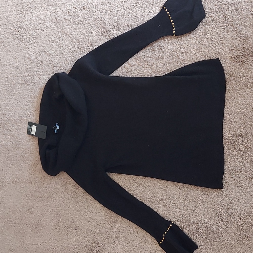 Black Rivet turtle neck
